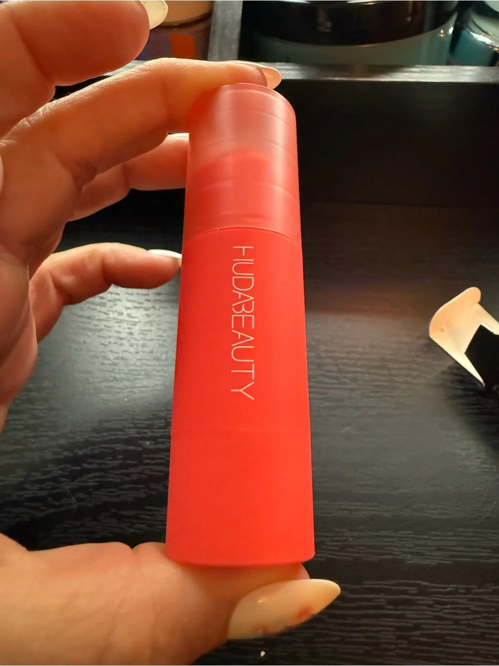 HUDA BEAUTY Cheeky Tint Blush Stick - Hot Pink Packaging